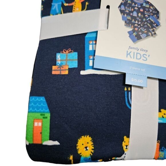 Kids TARGET Hanukkah 2 Piece Pajama Outfit Size 6 - Picture 2 of 3